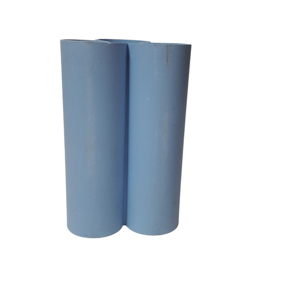 Vtg Tupperware Flower Vase Utensil Holder Cutlery Caddy 7.5" Tall Blue 3459A-2 - Picture 1 of 7